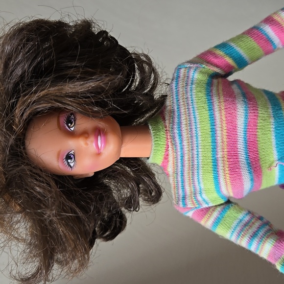 1999 VTG Mattel Barbie Doll with Rainbow Striped Top and Purple  Pants - Picture 13 of 17